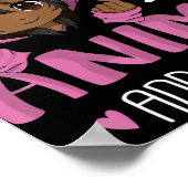 アニメやK-African Amerが大好きなポップ・アートの女の子 ポスター (角)