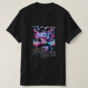 アニメやVRが大好きな女の子 Tシャツ