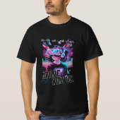 アニメやVRが大好きな女の子 Tシャツ (正面)