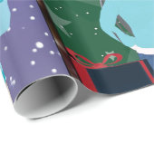 アニメをテーマにしたクリスマスラッピング紙 ラッピングペーパー (ロールコーナー)