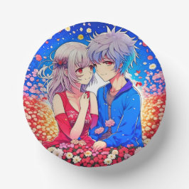 アニメをテーマにしたバレンタインデーパーティー ペーパーボウル