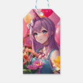 アニメをテーマにした誕生日 ギフトタグ (正面)