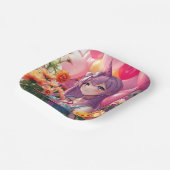 アニメをテーマにした誕生日 ペーパープレート (傾斜あり)