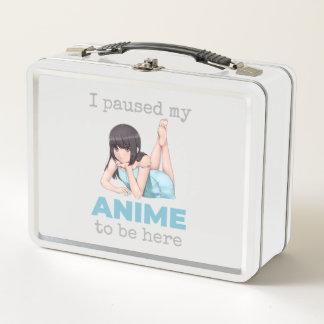 アニメを一時停止してここにいるオタクジャパンアニメーション メタルランチボックス