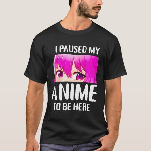 アニメを一時停止してアニメの女の子の10代のプレゼント Tシャツ (正面)