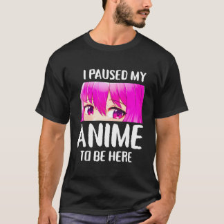 アニメを一時停止してアニメの女の子の10代のプレゼント Tシャツ
