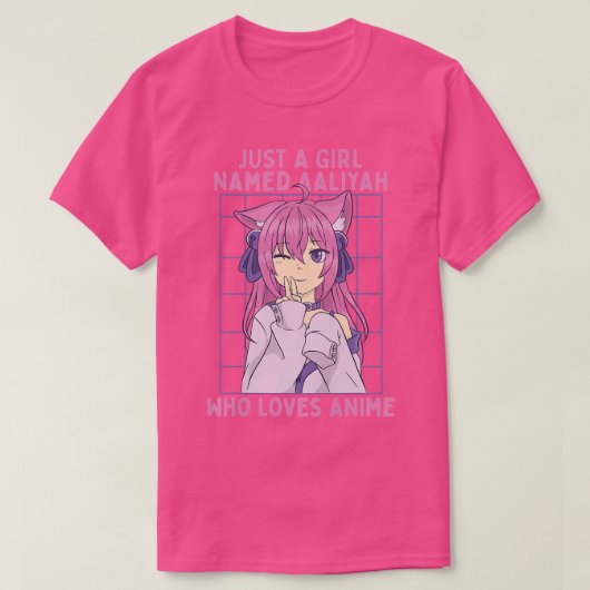 アニメを個人的に愛するアリヤという少女 Tシャツ (デザイン正面)