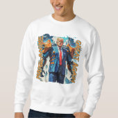 アニメを再素晴らし生する – Mecha Trump スウェットシャツ (正面)