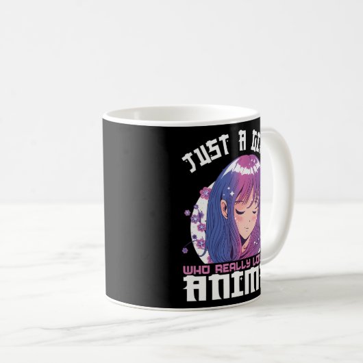 アニメを愛しているだけの人のためのアニメ コーヒーマグカップ (正面右)