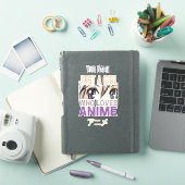 アニメを愛する女の子だけのヴィンテージマンガかわいい シール (iPadカバー)
