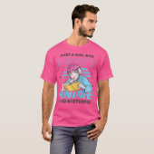 アニメを愛する女の子だけの漫画図 Tシャツ (正面フル)