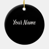 アニメを愛する女の子ヴィンテージマンガ セラミックオーナメント (裏面)