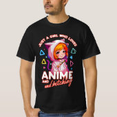 アニメを愛する女の子 | T-シャツ Tシャツ (正面)