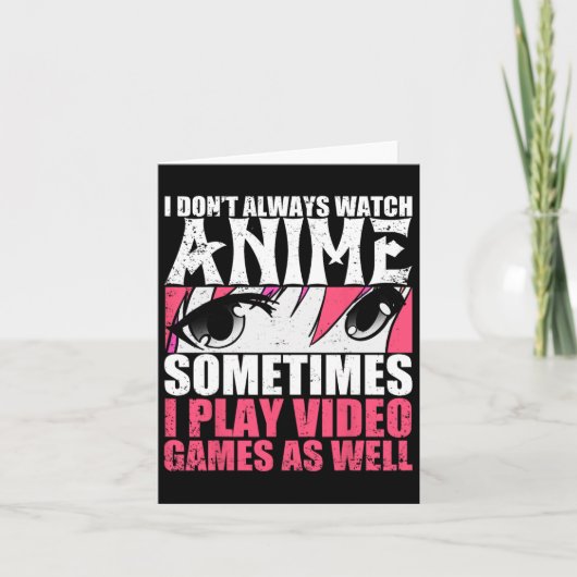 アニメを時々ビデオゲームで見遊ることは限らない カード (正面)