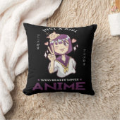 アニメを本当に愛している女の子 クッション (ブランケット)