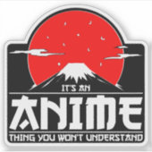 アニメを理解できないのはアニメだ シール (正面)