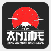 アニメを理解できないのはアニメだ スクエアシール (正面)