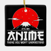 アニメを理解できないのはアニメだ セラミックオーナメント (正面)