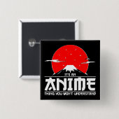 アニメを理解できないのはアニメだ 缶バッジ (正面&裏面)