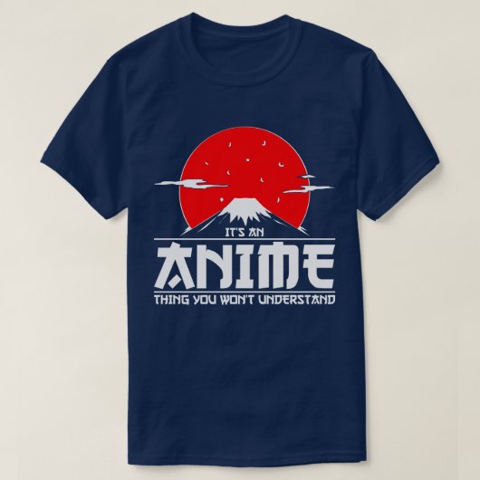 アニメを理解できないのはアニメだ Tシャツ (デザイン正面)