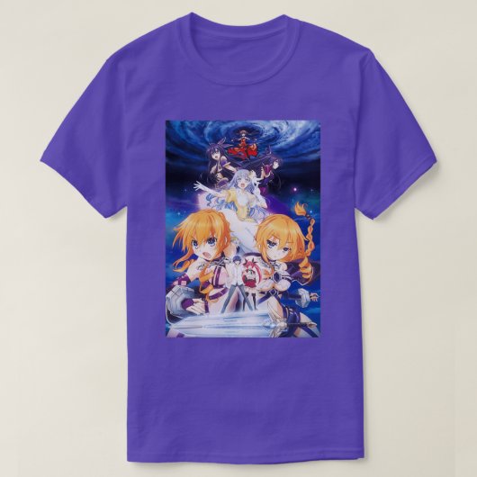 アニメを生中継する Tシャツ (デザイン正面)