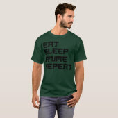 アニメを見て食べ寝アニメb tシャツ (正面フル)