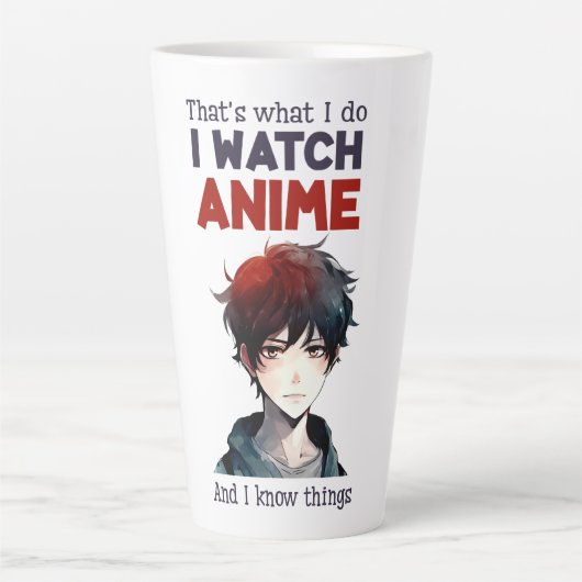 アニメを見る カフェラテマグ (正面)