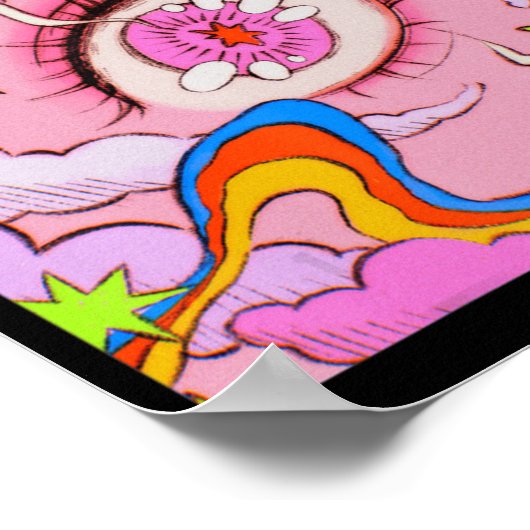 アニメアイズパステルかわいいエガールエステ日本のティック ポスター (角)