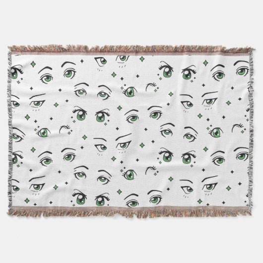 アニメアイパターンデザイン スローブランケット (正面)