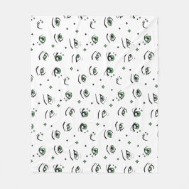 アニメアイパターンデザイン フリースブランケット