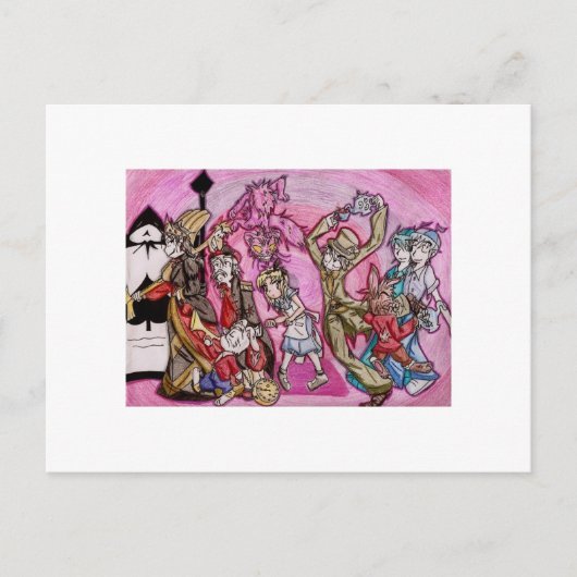 アニメアリスインワンダーランド ポストカード (正面)