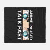 アニメアート男性へ女子10代の女子アニメマーチアニ フリースブランケット (正面(横))