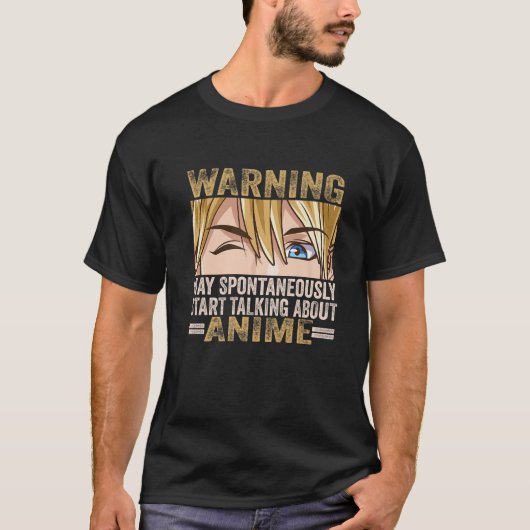 アニメアート男性へ女子10代の女子アニメマーチアニ Tシャツ (正面)