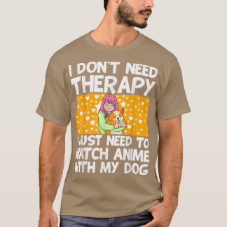 アニメアート10代のfor女性犬アニメマーチアニ tシャツ