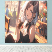 アニメアート。 キャンバスプリント (インサイチュ (ウッドフロア))