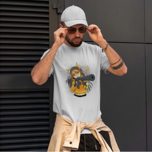 アニメアーミーキツネガール Tシャツ