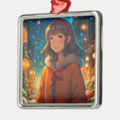 アニメイジングのクリスマスアニメパン メタルオーナメント (左)