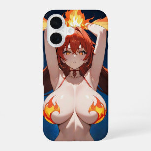 アニメインスパイア炎パワーのタフな電話ケース iPhone 16ケース