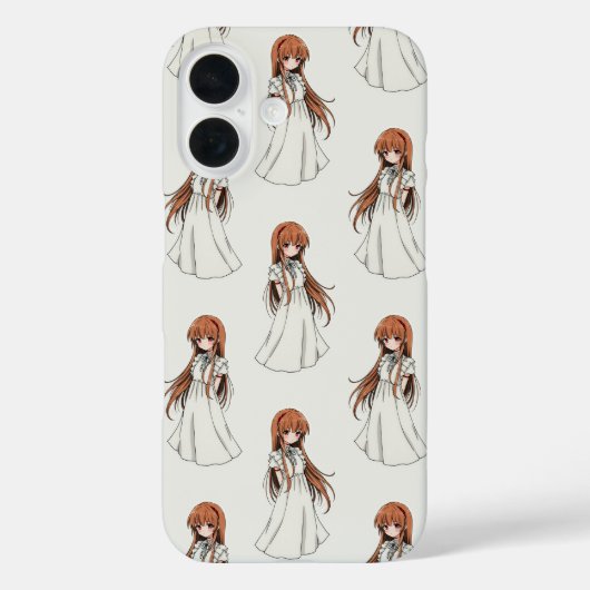 アニメウィーブガールマンガパターンデザイン Case-Mate iPhoneケース (裏面)