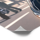 アニメウーマンサイクリングダウンタウン – 超背 ポスター (角)