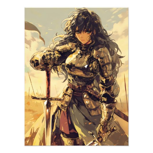 アニメウーマンナイトファンタジー フォトプリント            (正面)