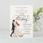 アニメカップルの結婚式 招待状 (スタンド正面)