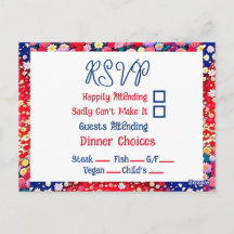 アニメカップルユニークウェディングRSVP