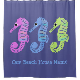 アニメカラフルのシーショーズパーソナライズされた魚 シャワーカーテン