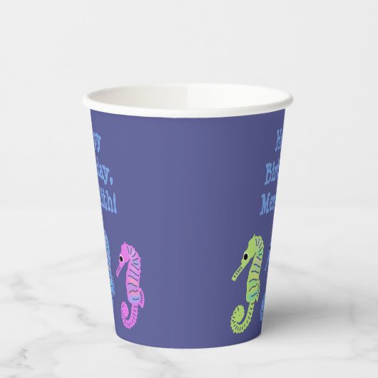 アニメカラフルのシーショーズパーソナライズされた魚 紙コップ (左)