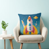 アニメカラフルのロケット鮮やか打ち上げ クッション (椅子)