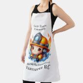 アニメカラフルの消防士の準備！ エプロン (インサイチュ)