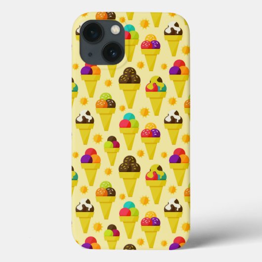 アニメカラフルアイスクリームコーン Case-Mate iPhoneケース (裏面)