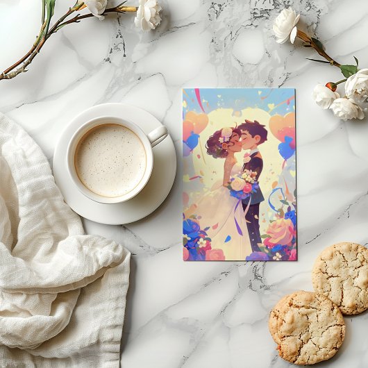 アニメカラフルカップル結婚ズ 招待状