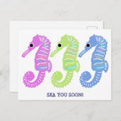 アニメカラフルシーショーズの魚のカスタムメッセージ ポストカード (正面/裏面)